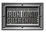 Iron Clad Belt Guarantee by Carlisle Belts Logo