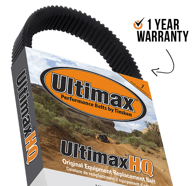 ULTIMAX® HQ Belts include 1 Year Warranty